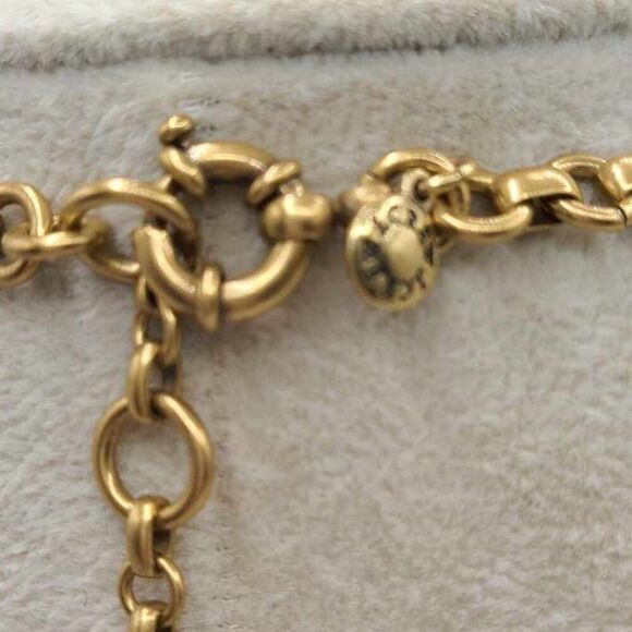 J Crew Clear Crystal Domed Five Cluster Statement Necklace - Picture 6 of 12